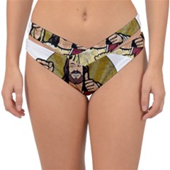 Buddy Christ Double Strap Halter Bikini Bottom by Valentinaart