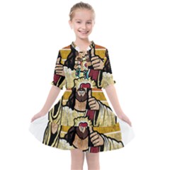 Got Christ? Kids  All Frills Chiffon Dress by Valentinaart