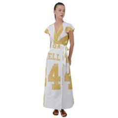 Orwell 84 Flutter Sleeve Maxi Dress by Valentinaart