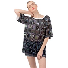 Funky Mosaic  Oversized Chiffon Top by MRNStudios