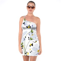 Tree Poppies  One Soulder Bodycon Dress by Sobalvarro