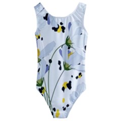 Tree Poppies  Kids  Cut-out Back One Piece Swimsuit by Sobalvarro