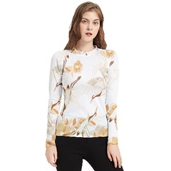 Birds And Flowers  Women s Long Sleeve Rash Guard by Sobalvarro