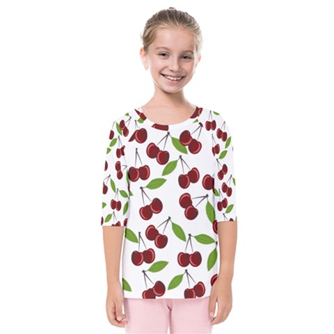 Fruit Life Kids  Quarter Sleeve Raglan Tee by Valentinaart