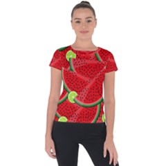 Fruit Life 3 Short Sleeve Sports Top  by Valentinaart