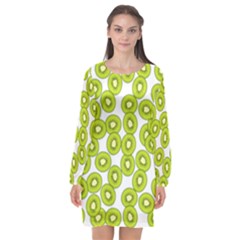 Fruit Life 4 Long Sleeve Chiffon Shift Dress  by Valentinaart