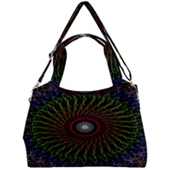 Digital Handdraw Floral Double Compartment Shoulder Bag by Sparkle