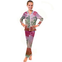 Lebanon Kid s Satin Long Sleeve Pajamas Set by AwesomeFlags