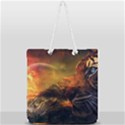 Tiger King In A Fantastic Landscape From Fonebook Full Print Rope Handle Tote (Large) View1