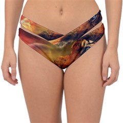 Tiger King In A Fantastic Landscape From Fonebook Double Strap Halter Bikini Bottom by 2853937