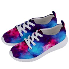 Colorful Pink And Blue Disco Smoke - Mist, Digital Art Women s Lightweight Sports Shoes by picsaspassion