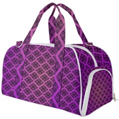 Pattern Texture Geometric Patterns Purple Burner Gym Duffel Bag by Dutashop