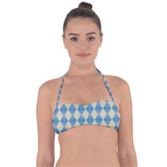 Pattern Texture Chevron Halter Bandeau Bikini Top by Dutashop