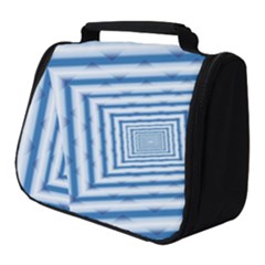 Metallic Blue Shiny Reflective Full Print Travel Pouch (small) by Dutashop