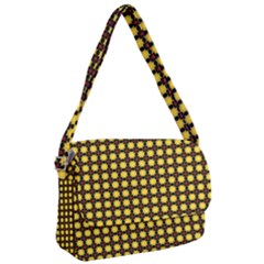 Yellow Pattern Green Courier Bag by Dutashop