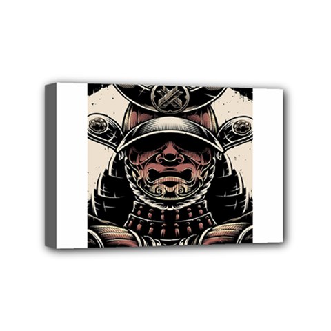 Samurai Oni Mask Mini Canvas 6  X 4  (stretched) by Saga96