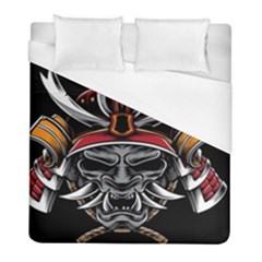 Samurai Oni Mask Duvet Cover (full/ Double Size) by Saga96