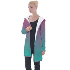 Teal Sangria Longline Hooded Cardigan by SpangleCustomWear