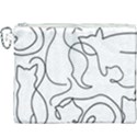 Cats line art  Canvas Cosmetic Bag (XXXL) View1