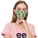 Tropical leaves Fitted Cloth Face Mask (Adult) View1