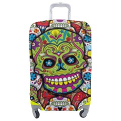 Sugar Skulls Luggage Cover (medium) by ExtraAwesomeSauce