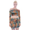 Chinese Phoenix Off Shoulder Top with Mini Skirt Set View1