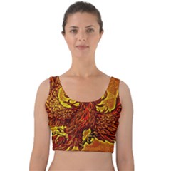 Phoenix Rising Velvet Crop Top by ExtraAwesomeSauce