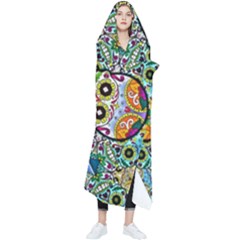 Sugar Skulls Pattern Wearable Blanket by ExtraGoodSauce