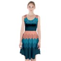 Flat ocean waves palette Racerback Midi Dress View1