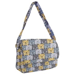 Cute Cat Pattern Courier Bag by ExtraAwesomeSauce