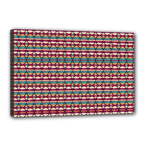 Native American Pattern Canvas 18  X 12  (stretched) by ExtraAwesomeSauce