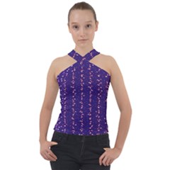 Sparkles Cross Neck Velour Top by Sparkle