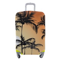 Sunset Palm Trees Beach Summer Luggage Cover (small)