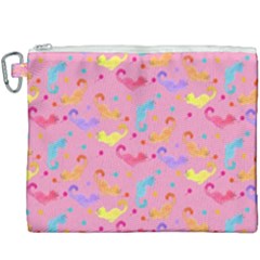 Watercolor Cats Pattern Canvas Cosmetic Bag (xxxl) by ExtraGoodSauce