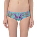 Retro Hippie Abstract Floral Blue Violet Classic Bikini Bottoms View1