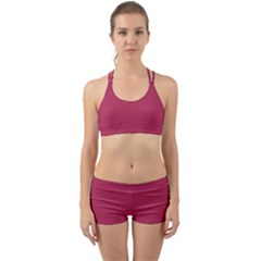Amaranth Purple Back Web Gym Set by FashionLane