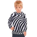 Wave Line Curve Kids  Hooded Pullover View1