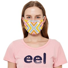 Line Pattern Cross Print Repeat Cloth Face Mask (adult)