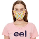 Line Pattern Cross Print Repeat Cloth Face Mask (Adult) View1