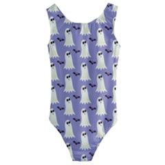 Halloween Ghost Bat Kids  Cut-out Back One Piece Swimsuit by Dutashop