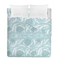 Blue Ornament Duvet Cover Double Side (full/ Double Size) by Eskimos