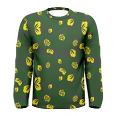 Yellow Flowers Men s Long Sleeve Tee by Eskimos