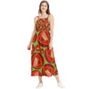 Abstract Rose Garden Red Boho Sleeveless Summer Dress View1