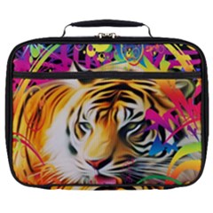 Tiger In The Jungle Full Print Lunch Bag by icarusismartdesigns