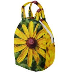 Sunflower Painting Travel Backpacks by ExtraGoodSauce