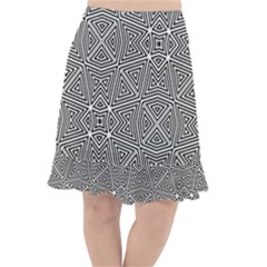 Pattern Formes Geometriques Fishtail Chiffon Skirt by kcreatif