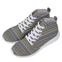 Line knitted pattern Men s Lightweight High Top Sneakers View2