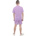 Hexagonal Pattern Unidirectional Men s Mesh Tee and Shorts Set View2