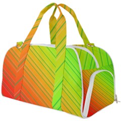 Orange Green Gradient Hunter Burner Gym Duffel Bag by Dutashop