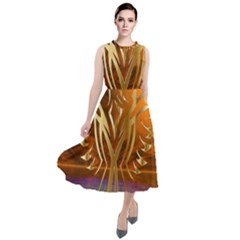 Pheonix Rising Round Neck Boho Dress by icarusismartdesigns